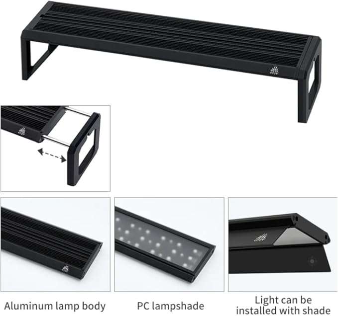 Week Aqua M Series Full Spectrum Planted Aquarium Fish Tank Led Light(M400Pro-K)