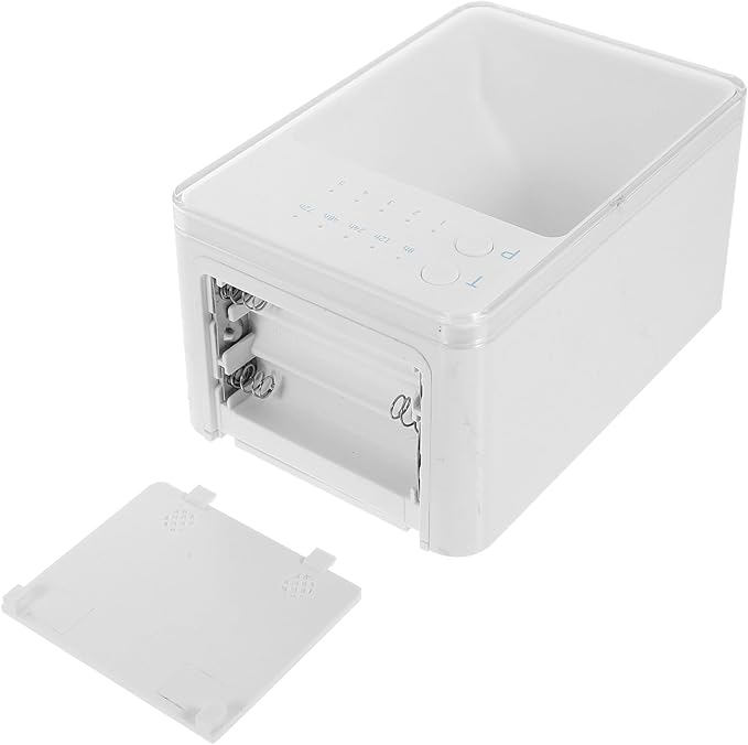 Healifty Automatic Fish Feeder with Intelligent Timer, Sealed Aquarium Food Dispenser for Fish Tank Supplies, Compact Aquarium Feeding Container for Vacation and Daily Use