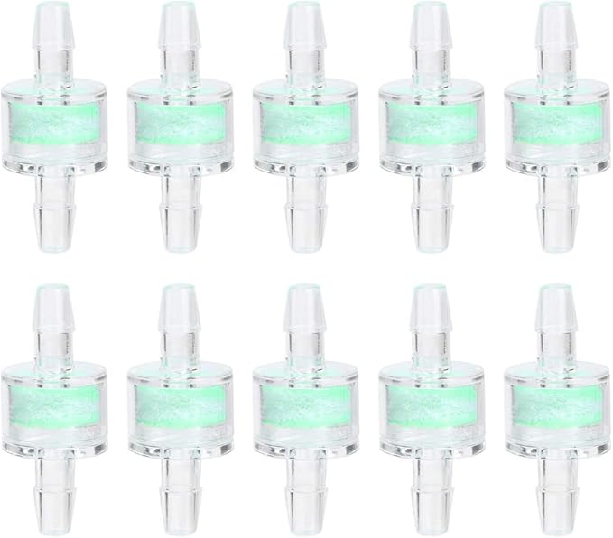10PCS Aquarium Filter Tube, ABS Silicone Tube Filter, Plastic Fish Tank Check Valve for Fish Tanks and Aquarium(8MM)