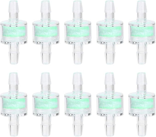 10PCS Aquarium Filter Tube, ABS Silicone Tube Filter, Plastic Fish Tank Check Valve for Fish Tanks and Aquarium(8MM)