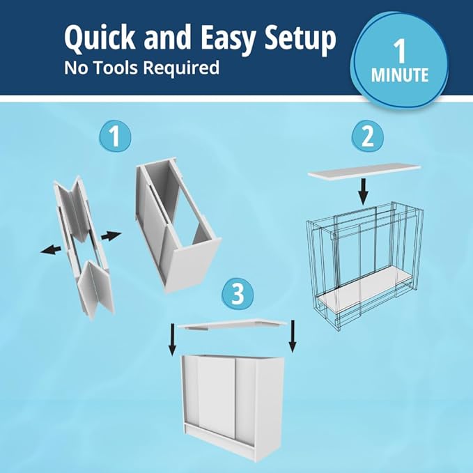 Tetra 40 Gallon Fish Tank Stand, Easy to Assemble in Less Than 1 Minute, No Tools Required, Water-Resistant Wood Stand for Freshwater and Saltwater Aquariums, Sturdy Stand Designed for Durability