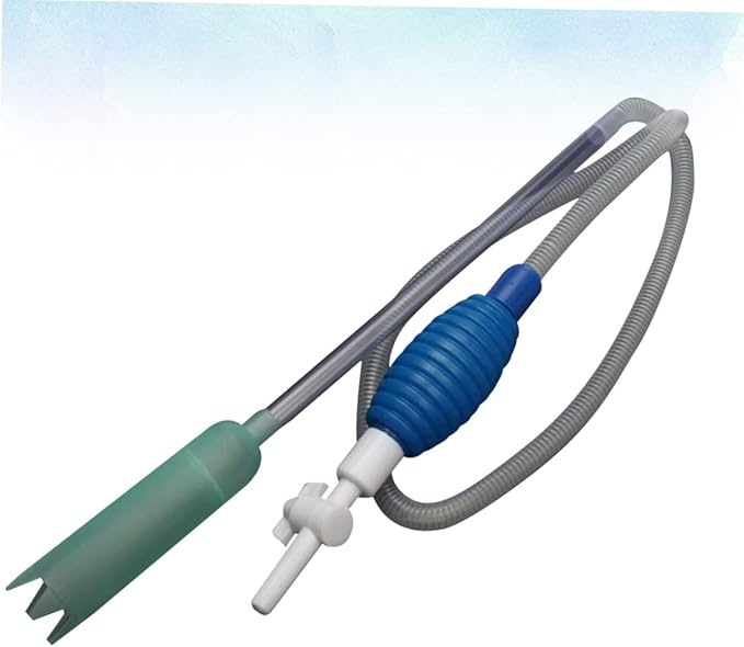 GANAZONO 2m Manual Fish Tank Water Changer Sand Washer Convenient Aquarium Hand Pump for Easy Daily Maintenance for Routine Water Changes