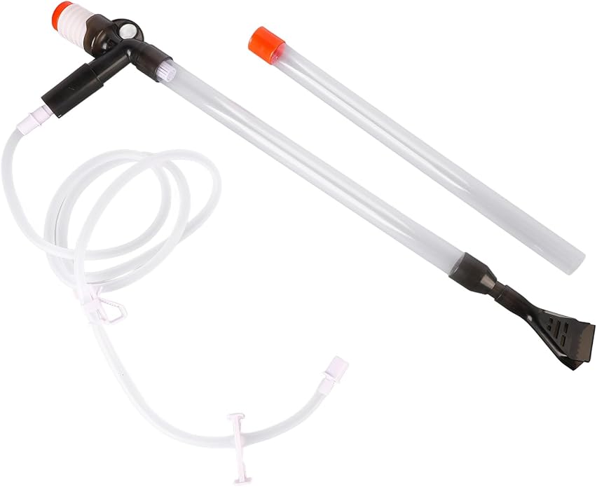 Manual Aquarium Water Changer - Safe and Efficient Fish Tank Gravel Cleaner with Air Pressure Button, Ideal for Sand and Algae Maintenance