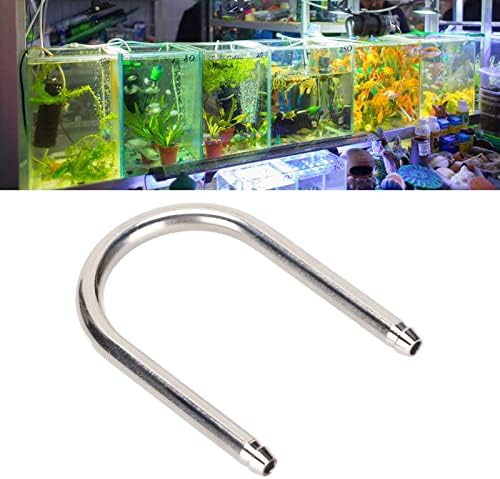 Pssopp Aquarium U Shape Tube Stainless Steel CO2 System U Shape Tube Connector for Aquarium Connecting Air Line