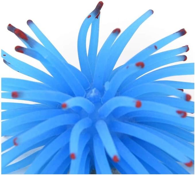 gootrades Pack of 6 Artificial Sea Anemone Coral Aquarium Fish Tank Ornament Plus Free Bio-Balls