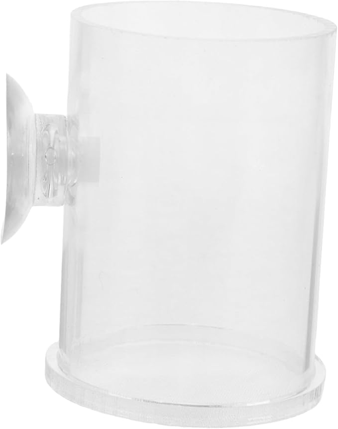 UPKOCH Aquarium Feeding Tool Acrylic Fish Feeder with Cup for Guppies and Shrimp Semi-Automatic Feeding for Home Office and Hotel Fish Tanks