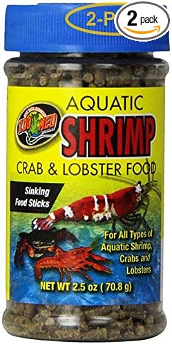 Zoo Med Aquatic Shrimp, Crab & Lobster Food 2 oz - Pack of 2