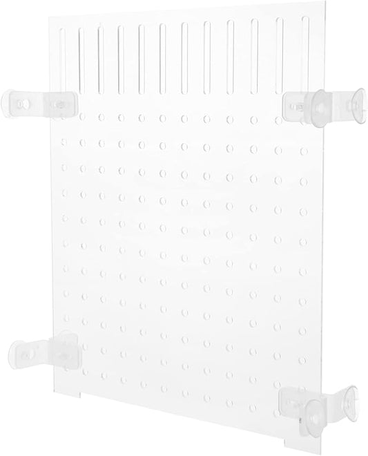 Ipetboom 1pc Fish Tank Acrylic Divider Board with Suction Cup - Mixed Breeding to Keep Different Fish Separated