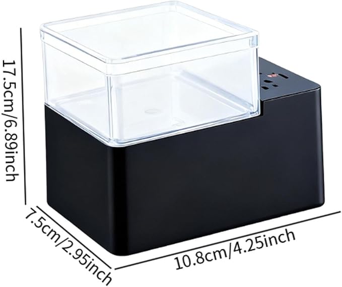 Auto Fish Feeder Accessory for Round Aquarium Tank 5cm to 2cm Thickness Mounting Bracket Supplies Automatic Fish Food Dispenser- 160 ml