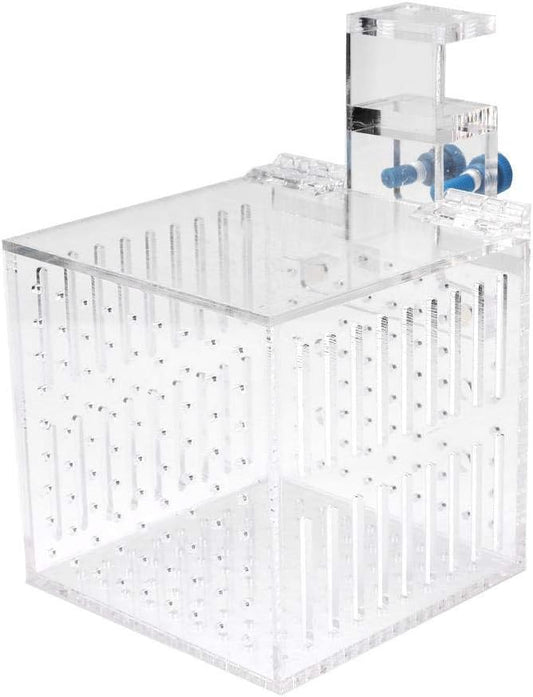 Strip Holes Design Adjustable Fishes Breeding Boxes, Aquarium Isolation Box, Fish Shrimp Clownfish for Preventing Fighting Fish Hatching Breeding