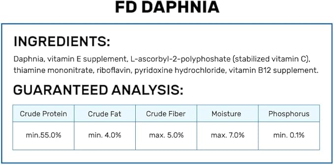 Hikari Bio-Pure Freeze Dried Daphnia for Pets, 0.42-Ounce