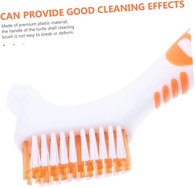 2Pcs Turtle Shell Cleaning Brush Aquatic Tortoise Mud Multi-Functional Brush with Dense Bristles for Shell Cleaning for Turtle Conch Care
