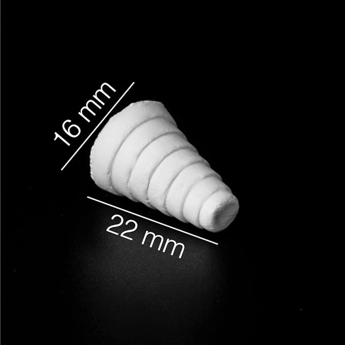 iQuatics Ceramic Marine Coral Frag Plugs 100% Pollution & Chemical Free, Cone, Pack of 25