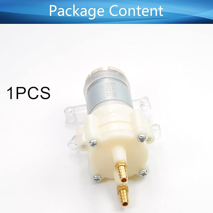 Heyiarbeit 5-12V Electric Diaphragm Pump Water Pumps Self Priming 1.5-2L/Min DC Diaphragm Pump 5mm for Tea Machine Aquarium Water Cooling Fish Tank 1PCS