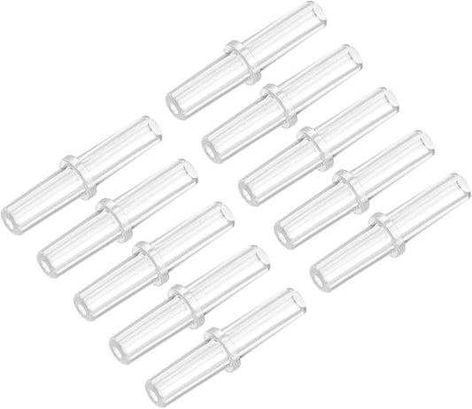 uxcell Aquarium Air Valve Connector Plastic Inline Tubing Straight Valves for 4mm Fish Tank Pond Air Line 30pcs