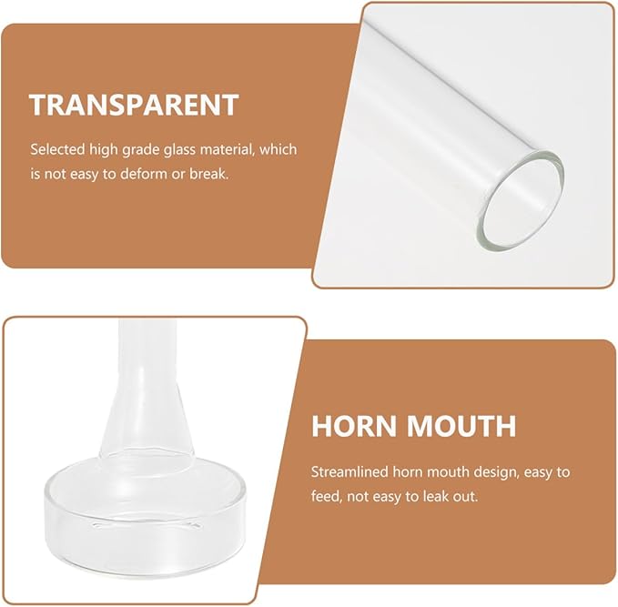 Mipcase Shrimp Feeding Tube and Dish Set - Clear Glass Aquarium Feeder with Suction Cup for Shrimp and Tropical Fish 17.91X2.36X2.36 Inch Easy to Install and Clean for Planted Tanks