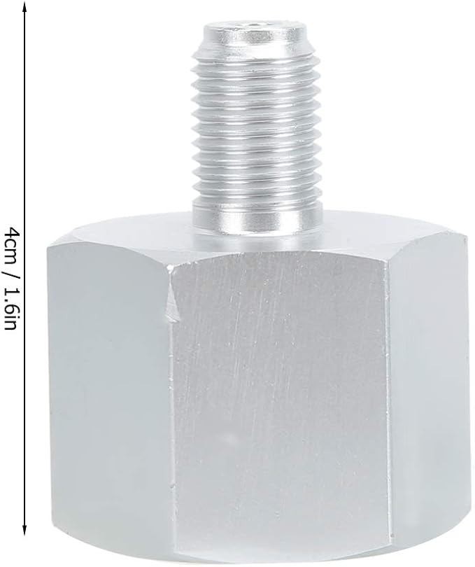 Aluminum CO2 Cylinder Adapter, 3/8 to CGA320 Regulator Adapter, Pneumatics Connector Fitting Converter Accessories for Homebrew Beer Aquarium (3/8 to W21.8)
