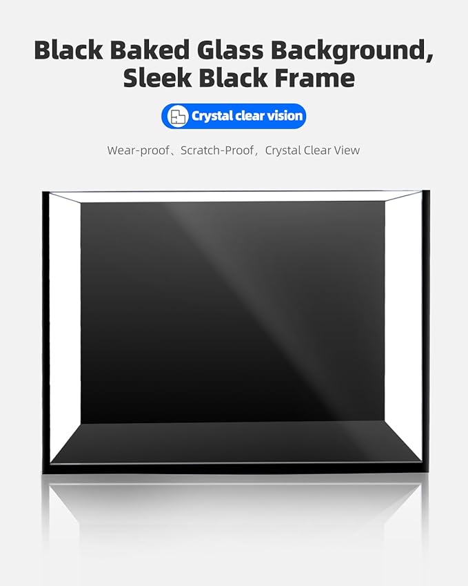 2.5 Gallon Clear Glass Fish Tank, Small Fish Tank Aquarium for Betta, Goldfish, Snail,Shrimp and Aquatic Planting