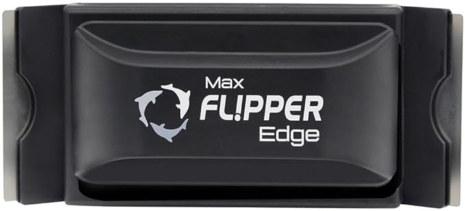 Flipper Edge 2-in-1 Scrubber Scraper Floating Magnetic Fish Tank Aquarium Cleaner with Dual Blades - Efficient Glass & Acrylic Aquarium Cleaning Tools (Standard)