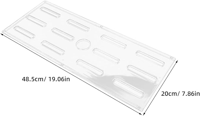 Aquarium Anti-Jumping Lid: Prevent Fish Jumping Out - 19x7.8 Aquarium Hood Top Cover Clear Plastic Fish Tank Lid for Turtle Shrimp Tank