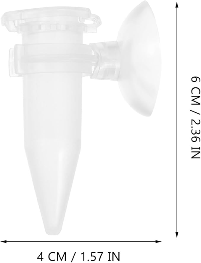 5pcs Mini Aquarium Shrimp Feeder Tube with Suction Cup, Automatic Fish Tank Feeder for Small Shrimp and Ornamental Fish
