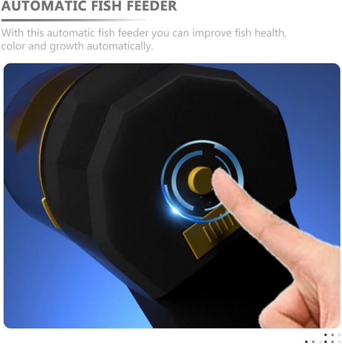 YARNOW 1set Automatic Fish Feeder Timer Easy to Install Vacation Fish Feeding Device for and Betta and Stable Design for Breeding for Weekend Use