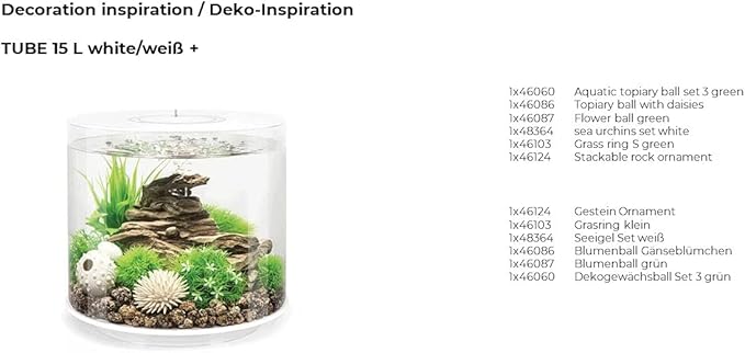 biOrb Aquatic Topiary Ball Set, Colorful and Durable Aquarium Decorations, Green
