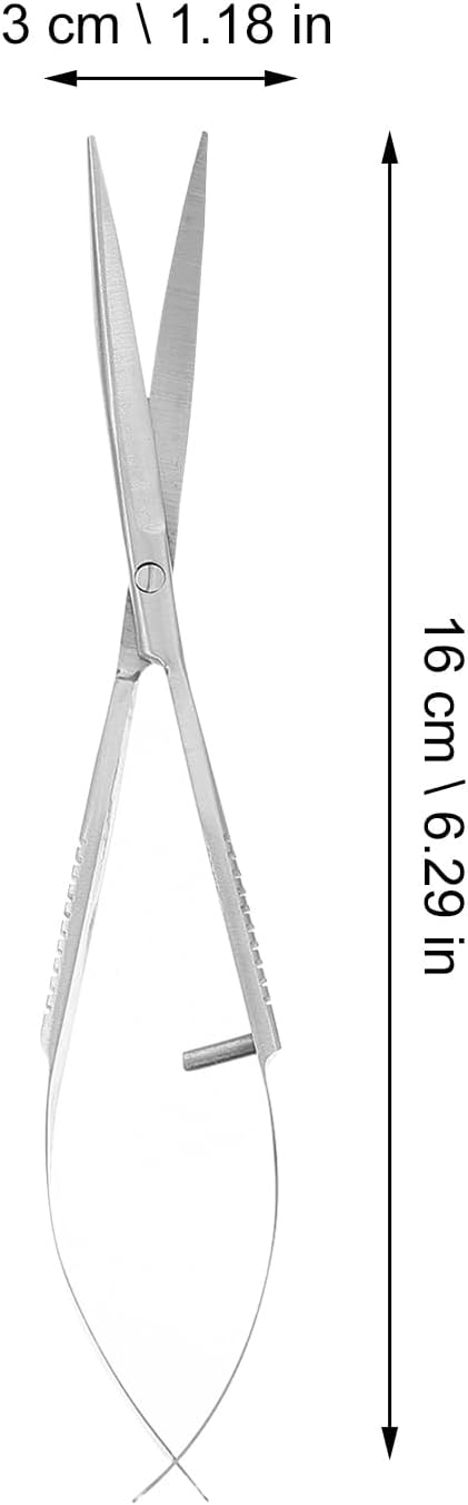 Aquarium Water Grass Stainless Steel Spring Action Curved Aquatic Plant Tongs Fish Tank Landscaping Tools for Aquarium Embroidery