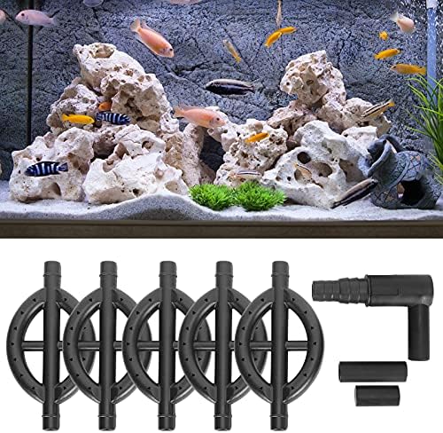 Pssopp Aquarium Filter, Black Aquarium Rain Bar Filter Rain Bar Aquarium Rain Pipe Fish Outflow Pipe Water Cycle Drip Tube Sprayer Pipe