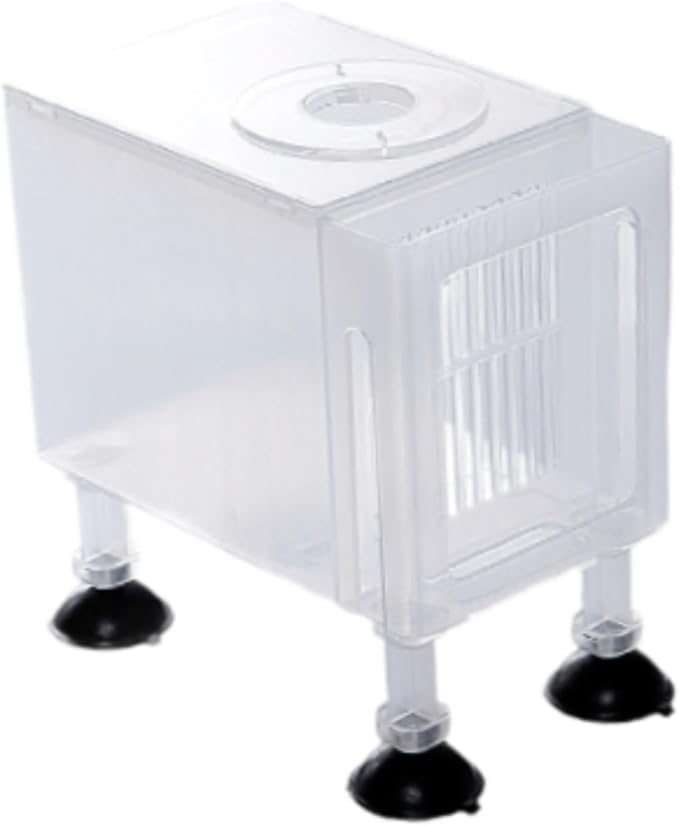Aquarium Filter Box Protector Household Pump Case Universal Fountain Water Pump Case Sand Prevention Accessory Skimmer Box, Small White