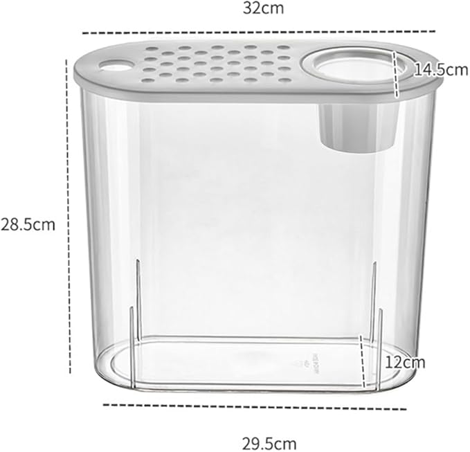 Small Fish Tank 2 Gallon, Desktop Mini Fish Tank, Starter Kits Betta Fish Tank with Decor Stones and Water Grass Decorations for Home or Office
