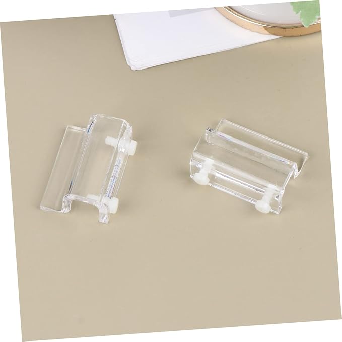 BESPORTBLE 12pcs Acrylic Fish Tank Cover Support Bracket Aquarium Holder for Open Tanks Turtle Pet White