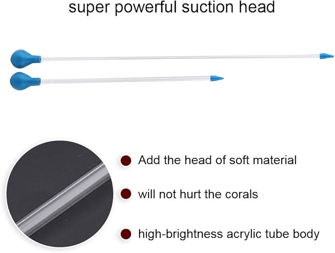 JTLB Coral Feeder, 2 pcs, 40 cm, 60 cm, Acrylic Coral Feeder for Aquarium, 66 × 9 × 3, 2 pcs., Acrylic Coral Feeder, Liquid Fertilizer to Add Fish To