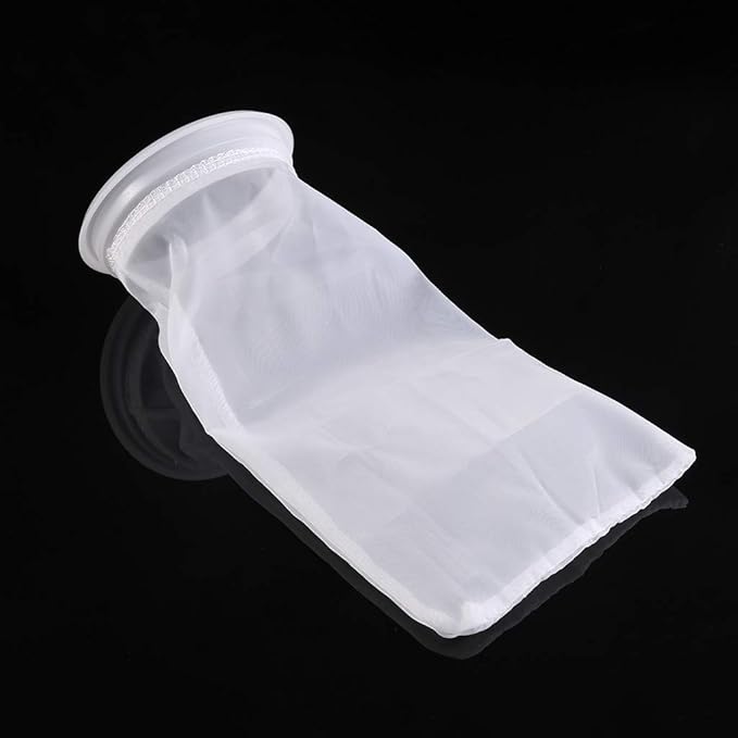 4 Inch Filter Socks 200 Micron Aquarium Nylon Filter Bags 4 in By 10 in Long Fish for Tank Filter Accessories Aquarium Heater Light Thermometers Gravel Sand Decorations