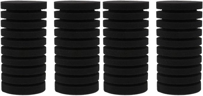 ULTECHNOVO Sponge Filters Replacement, 4pcs Replacement Sponges for Aquarium Fish Tank Foam Filter