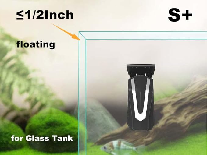 Carefree Fish Aquarium Starship Troopers Magnetic Cleaner Stainless Steel Blades 4Pcs for Size S