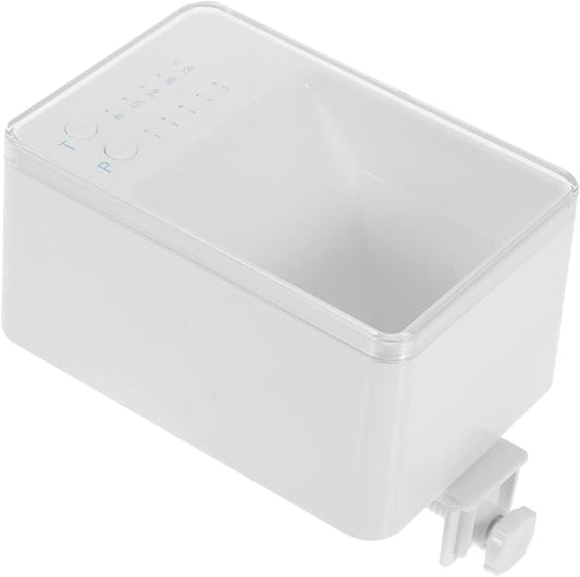 UPKOCH 1 Set Automatic Fish Food Dispenser Small Aquarium Feeder for Granules Flakes Powders Capacity Durable Design for Desktop Fish Tanks