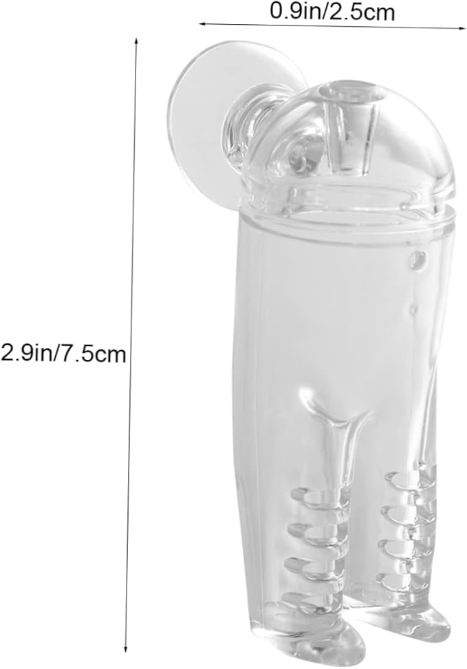 Shrimp Automatic Fish Feeder with Cover Feeding Cup for Aquarium Odorless Design with Suction Cup Easy Installation for Fish Tank Use