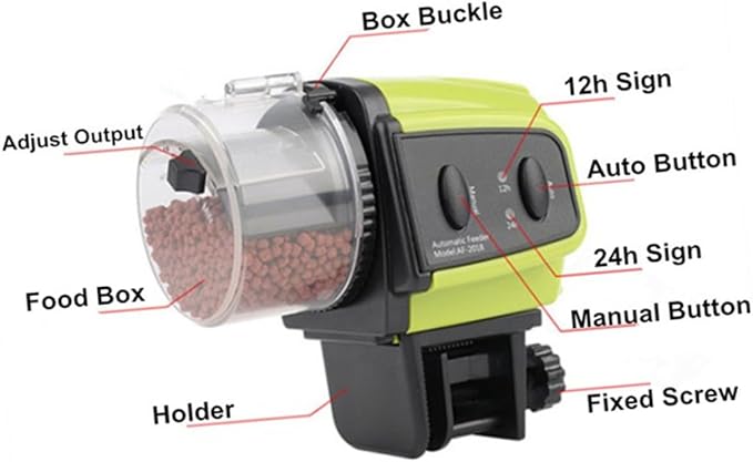 BESPORTBLE Aquarium Supplies Automatic Fish Feeder Koi Fish Food Feeder Intellectualized Control