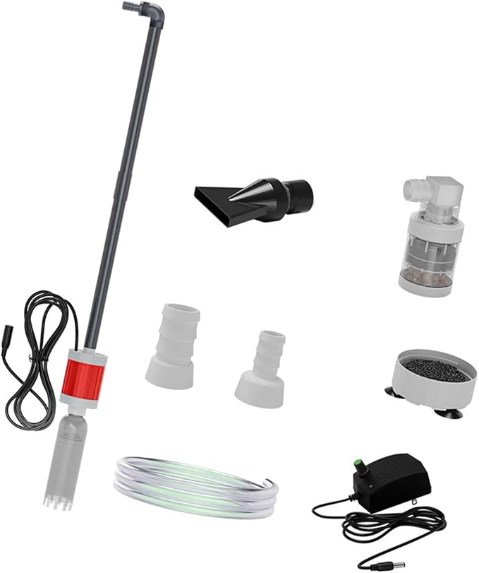Water Change Aquarium Gravels Systems for Sand Maintenance and Water Circulations Control Multifunctional Aquarium Press Type Waste Suction