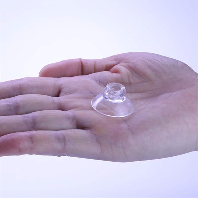Aquarium Suction Cup Clips with Zip Cable Ties, 8 Pieces, Fit for Binding Moss Shrimp Nest Dodging Nest