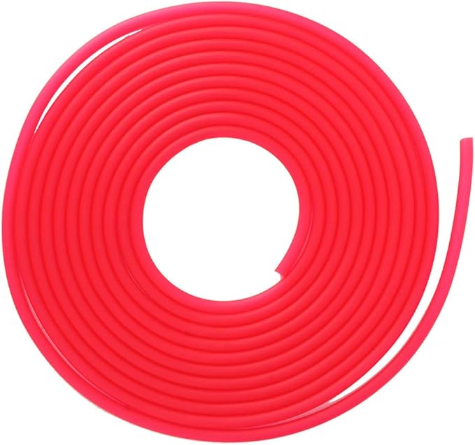 AYNEFY Pump Tube Silicone Fish Oxygen Hose Soft Water Hose Silicone Tube to Use Silicone Tubing for Aquarium Accessories Aquarium Air Hose, 196.9inch Aquarium (Red)