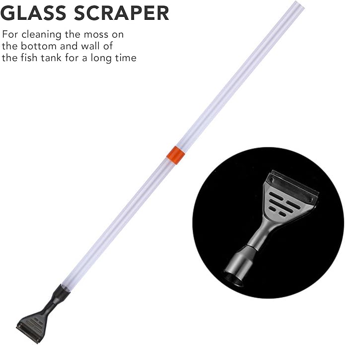 Manual Aquarium Water Changer - Safe and Efficient Fish Tank Gravel Cleaner with Air Pressure Button, Ideal for Sand and Algae Maintenance