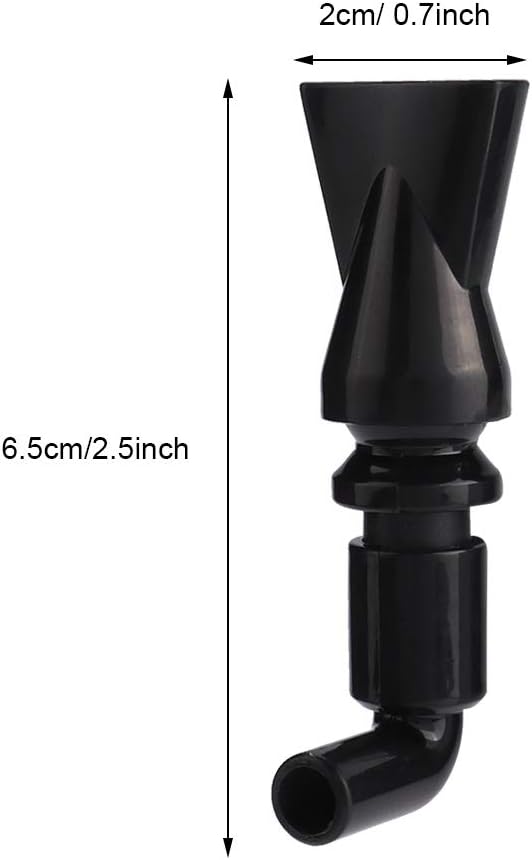 5Pcs Aquarium Pump Duckbill Nozzle, 360° Rotating Water Outlet Fish Tank Outflow End Plumbing Fitting(S)