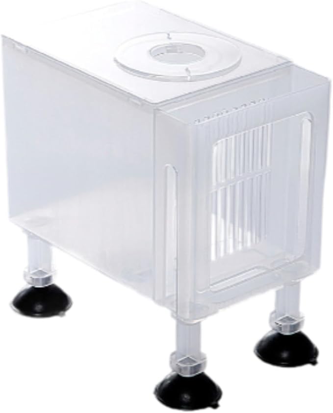 Aquarium Filter Box Protector Household Pump Case Universal Fountain Water Pump Case Sand Prevention Accessory Skimmer Box, Small White