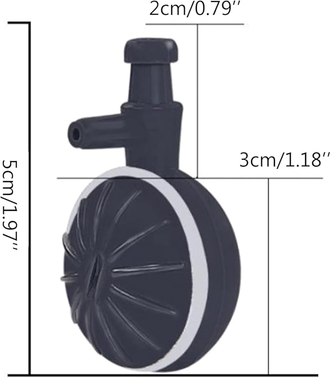 Air Stone Disc for Bubble Diffuser Fish for Bubbler with Strong Suction Cup for Hydroponics Aquarium Fish