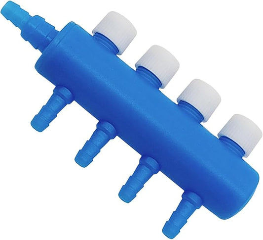 Aquarium Air Tubing Valves – Air Pump Splitter Control, Adjustable Lever Distributor | Airline Tube Connectors Fittings For Fish Tank Bubblers, Aquatic Systems, Airs Flow Management And Oxygen Supply