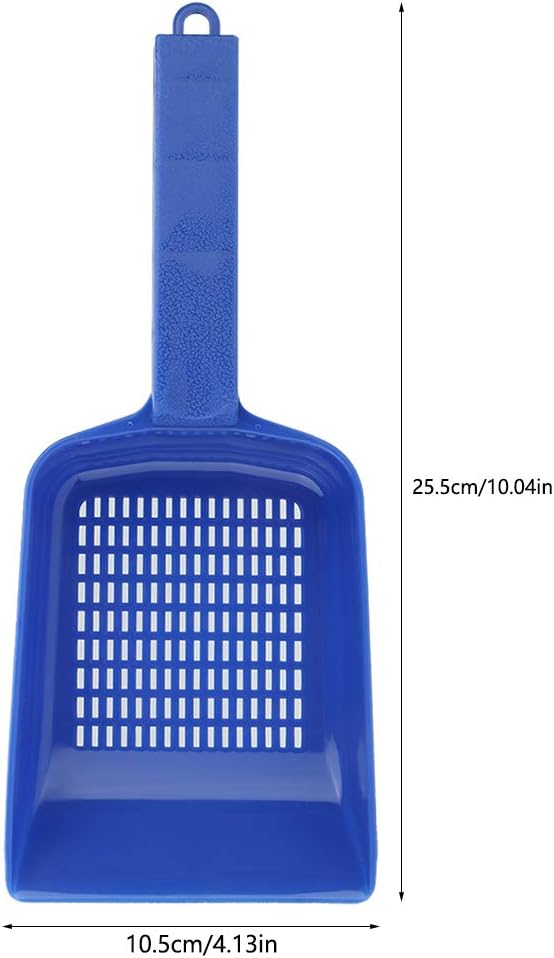 Gavigain Aquarium Sand Shovel, Mesh Drainage Design, Non Slip Handle, Water Draining, for Fish Container Cleaning and Maintenance