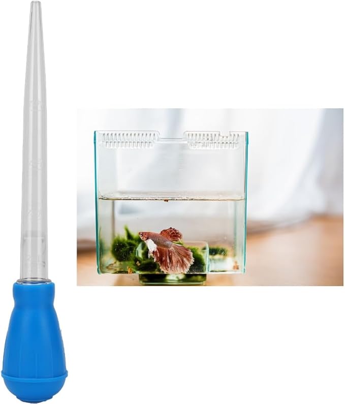 30ml Plastic Aquarium Gravel Cleaner Tool Leak-Proof Design Siphon Dropper for Fish Tank Water Change & Sand Cleaning