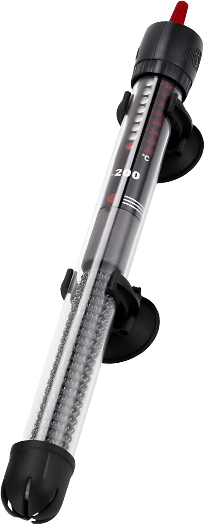 JacobsParts 50W Submersible Aquarium Heater, Adjustable Temperature for Fish Turtle Tank with Suction Cup Mounting